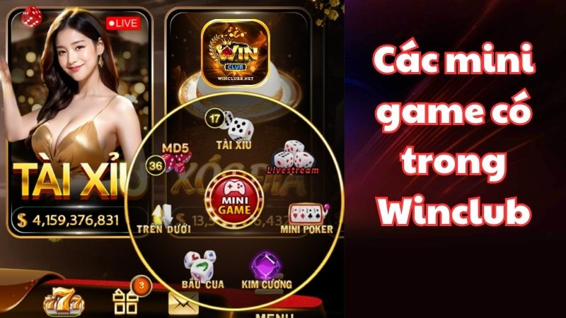 Các mini game Winclub được nhiều người yêu thích